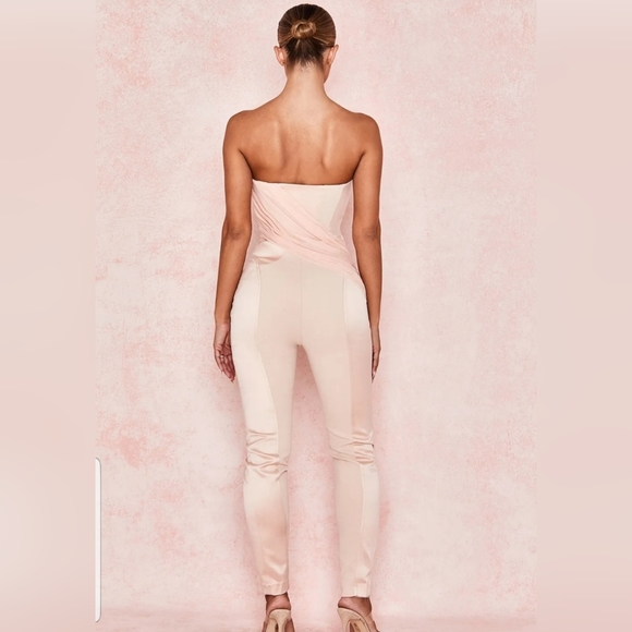 House of CB "Casela" Blush corset jumpsuit - Picture 2 of 7
